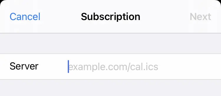 
Tap the empty input field.
