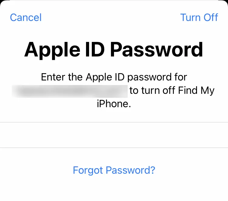 
Enter your Apple ID password.
