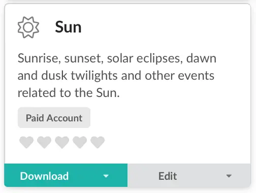 
Go to the تقويماتي page. Click تعديل on the calendar which you want to edit.
